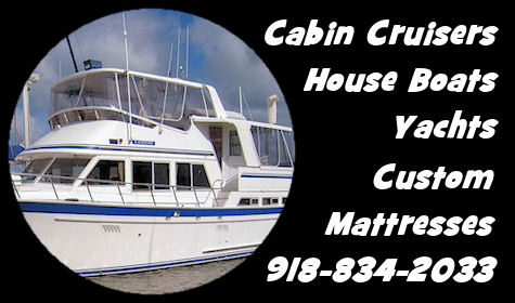 Custom Mattresses for Cabin Cruisers, House Boats, Yachts.